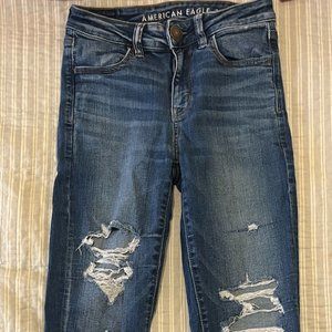American Eagle Ripped Skinny Jeans